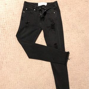 IRO black distressed jeans